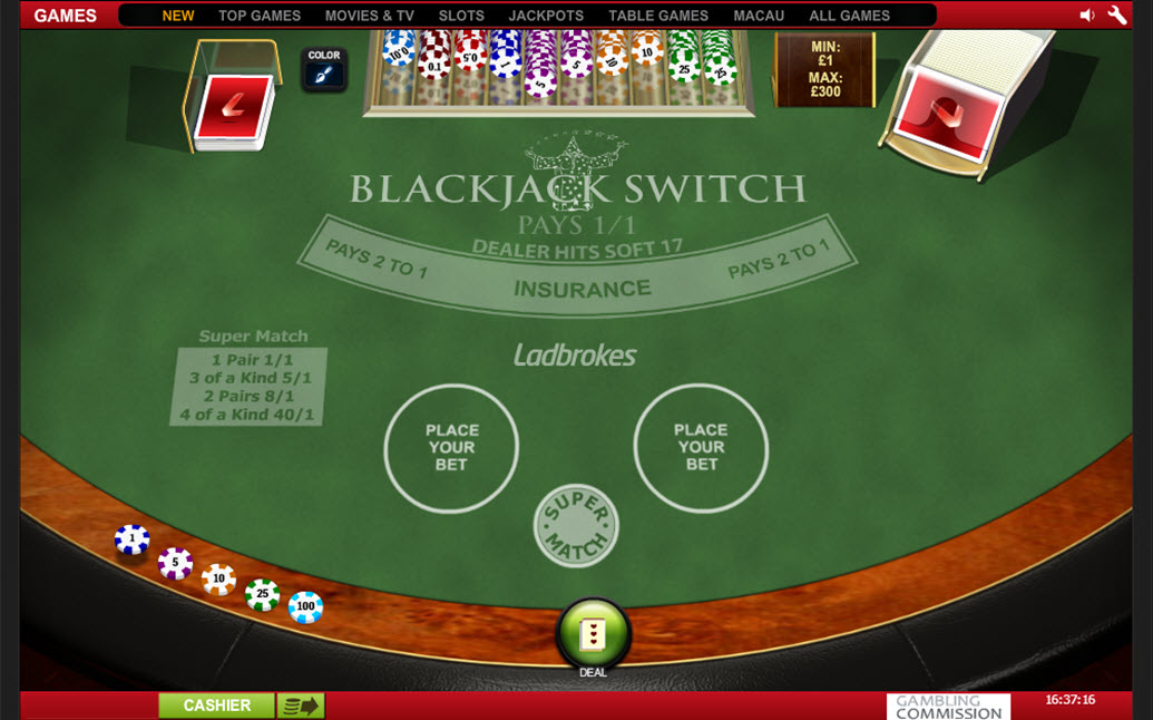 Ladbrokes Casino Blackjack Switch Online